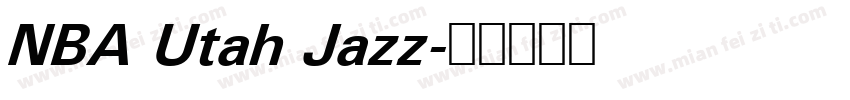 NBA Utah Jazz字体转换